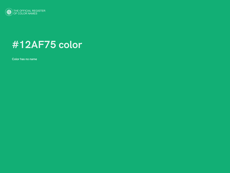 #12AF75 color image