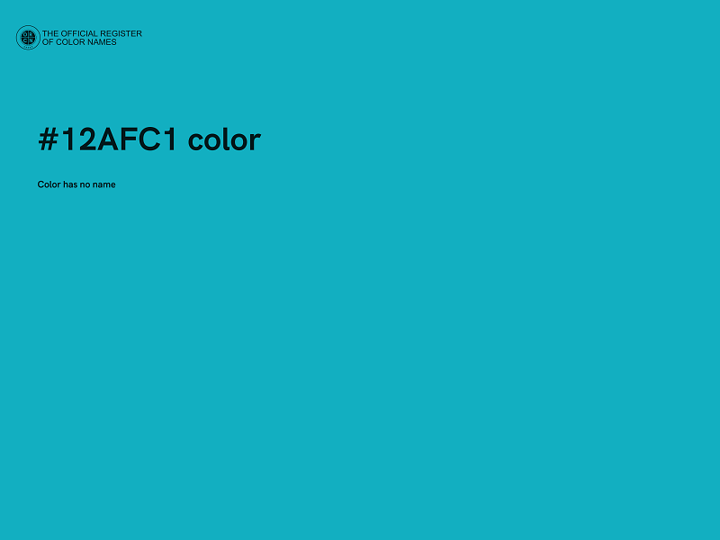 #12AFC1 color image