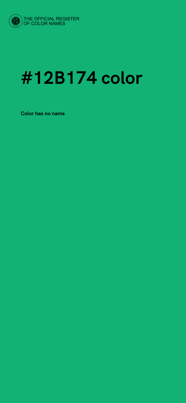 #12B174 color image