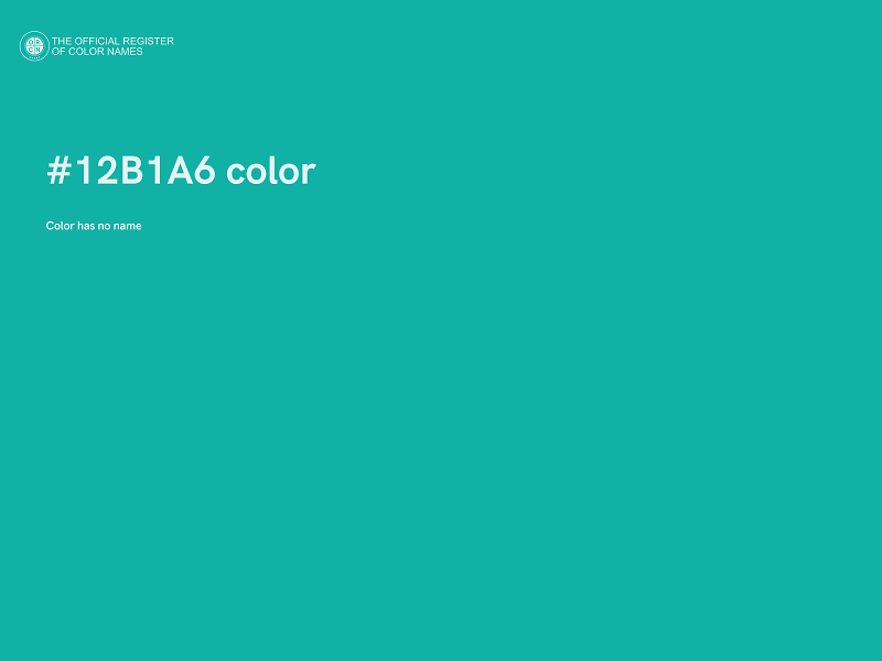 #12B1A6 color image