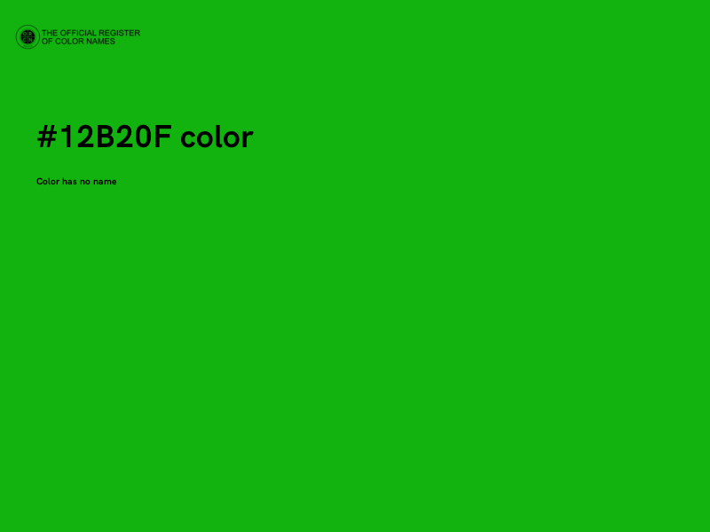 #12B20F color image