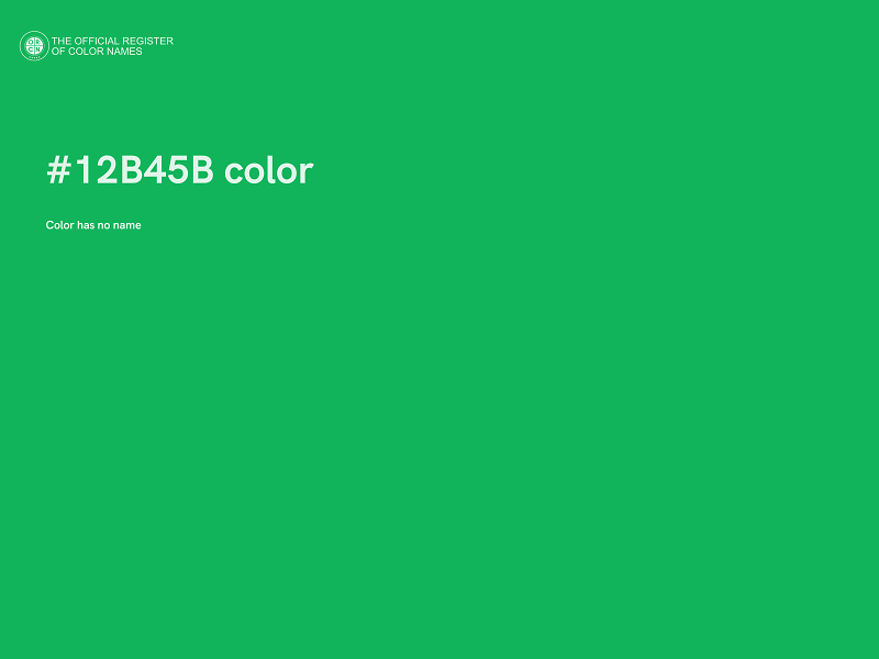 #12B45B color image