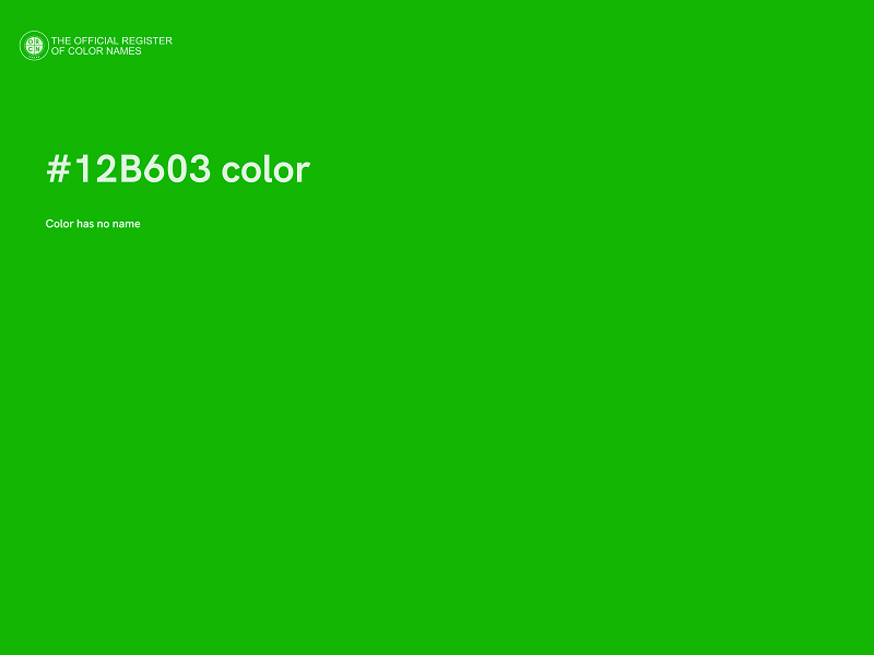 #12B603 color image