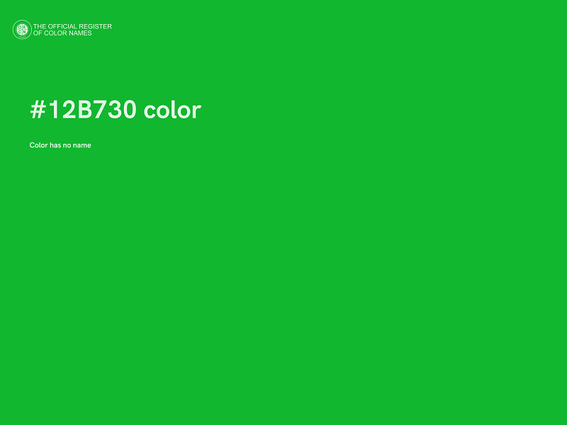 #12B730 color image