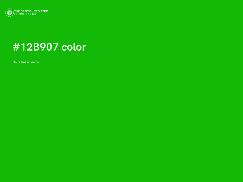 #12B907 color image