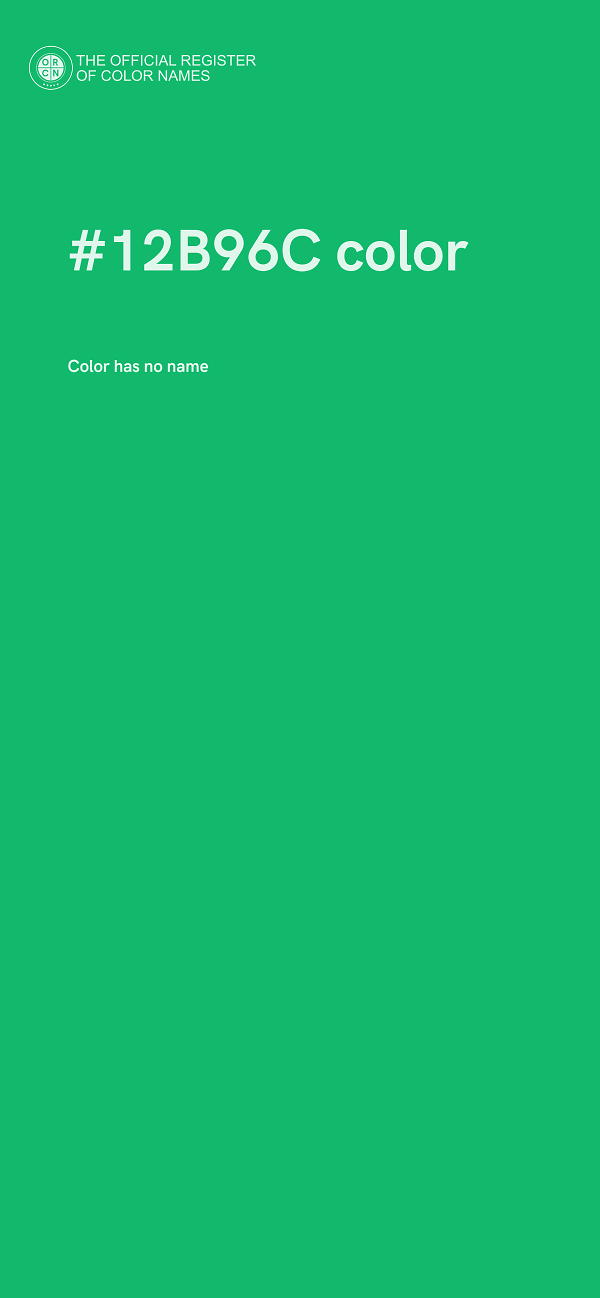 #12B96C color image