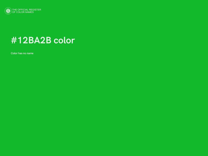 #12BA2B color image