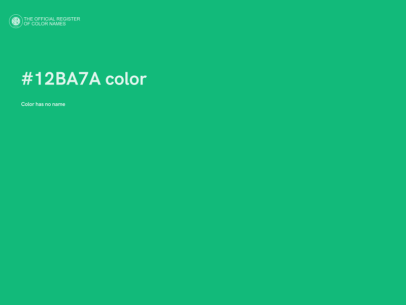 #12BA7A color image