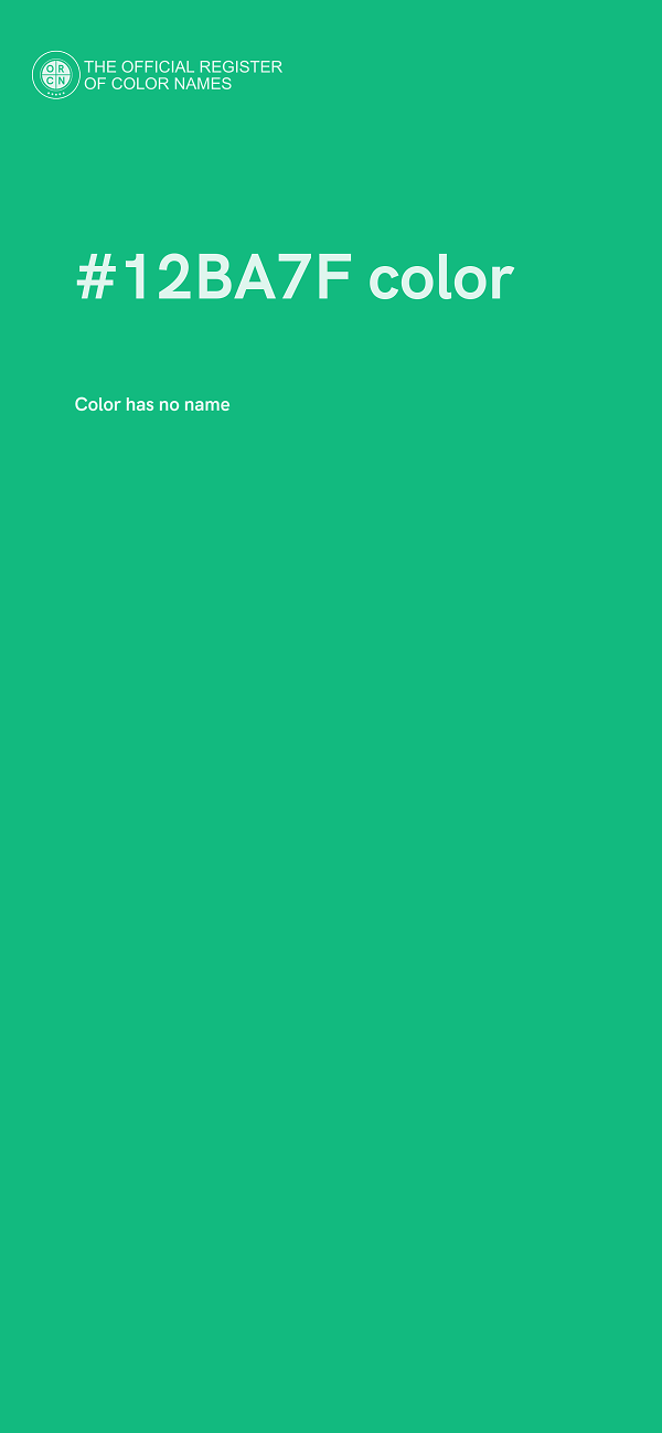 #12BA7F color image