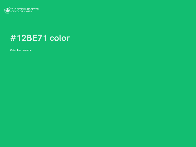 #12BE71 color image