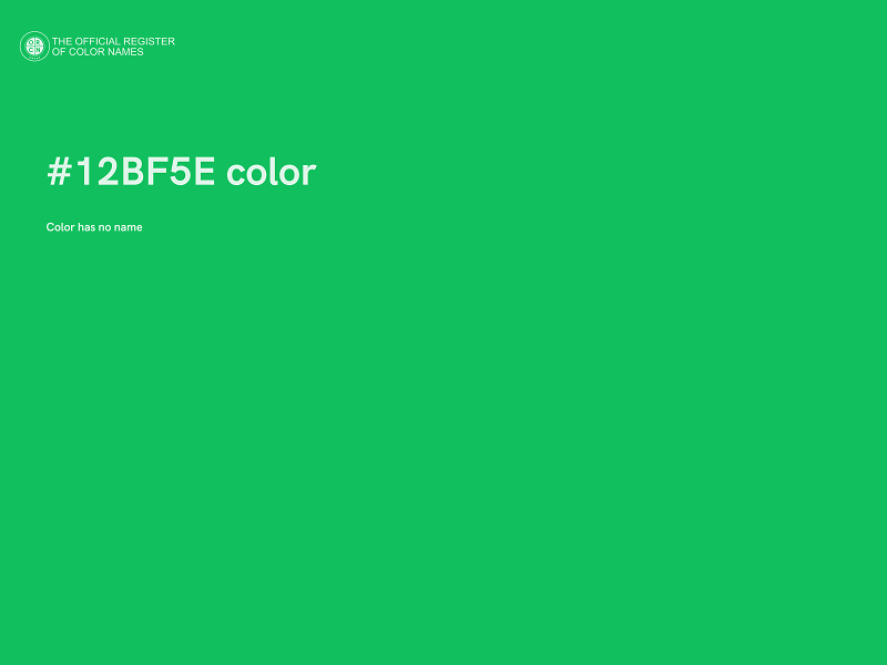 #12BF5E color image