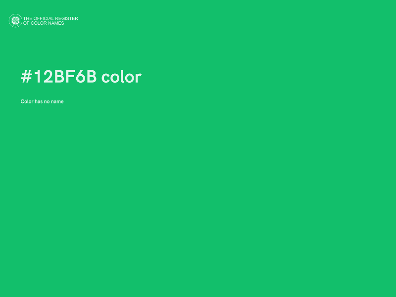 #12BF6B color image