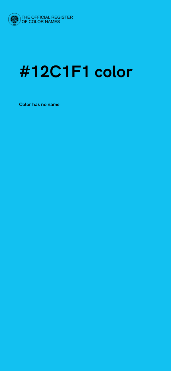 #12C1F1 color image