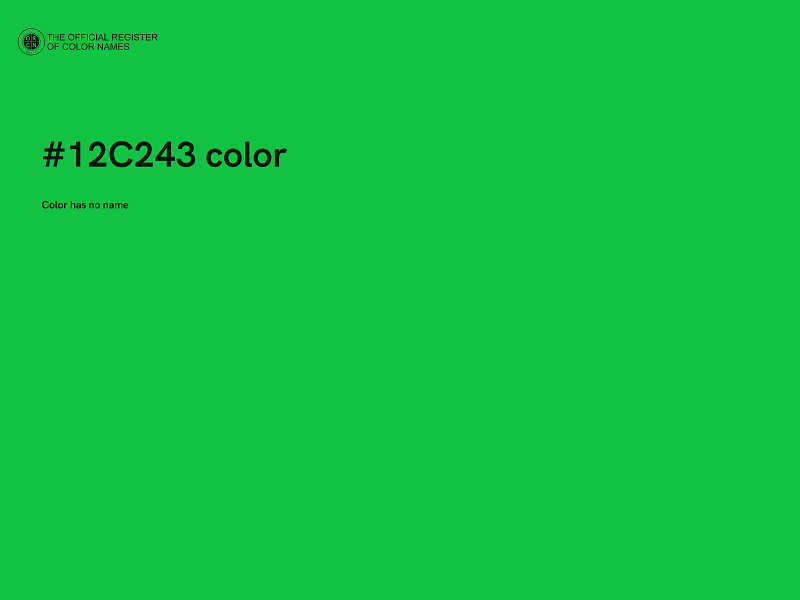 #12C243 color image