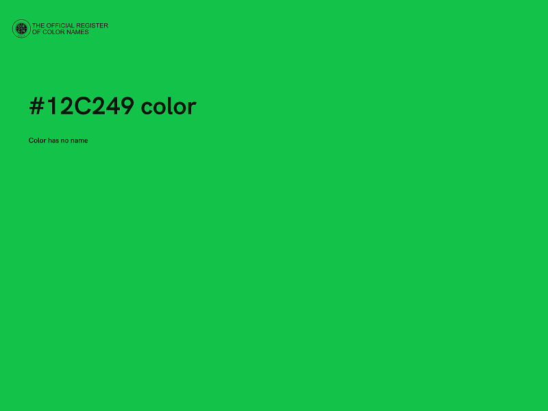 #12C249 color image
