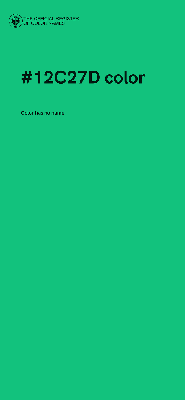 #12C27D color image