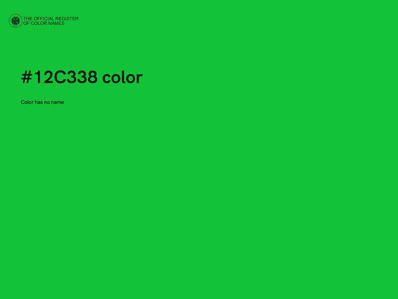 #12C338 color image