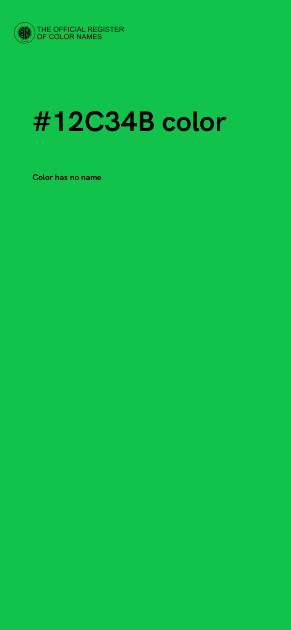 #12C34B color image