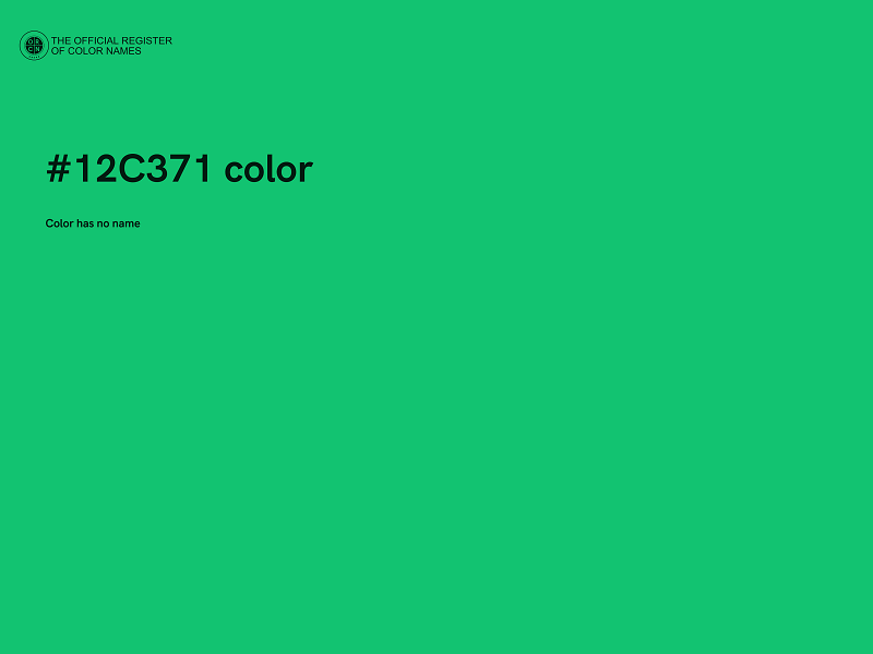 #12C371 color image