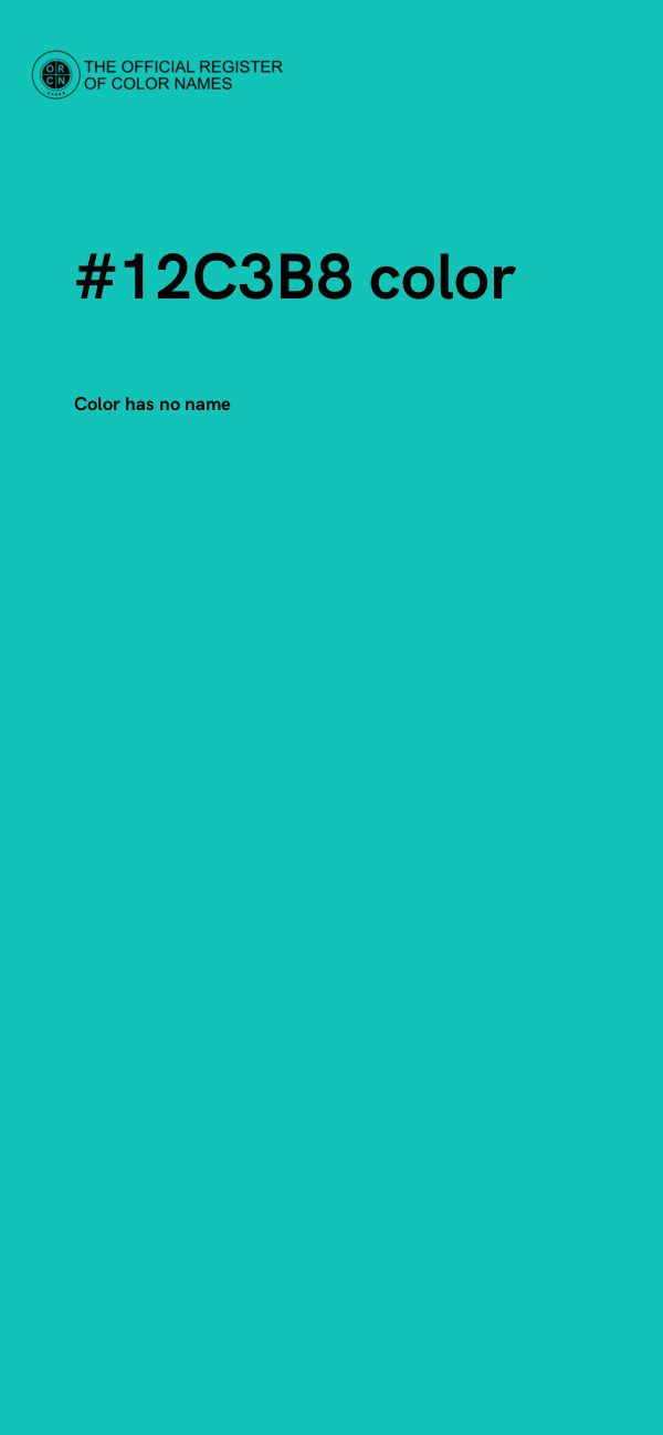 #12C3B8 color image