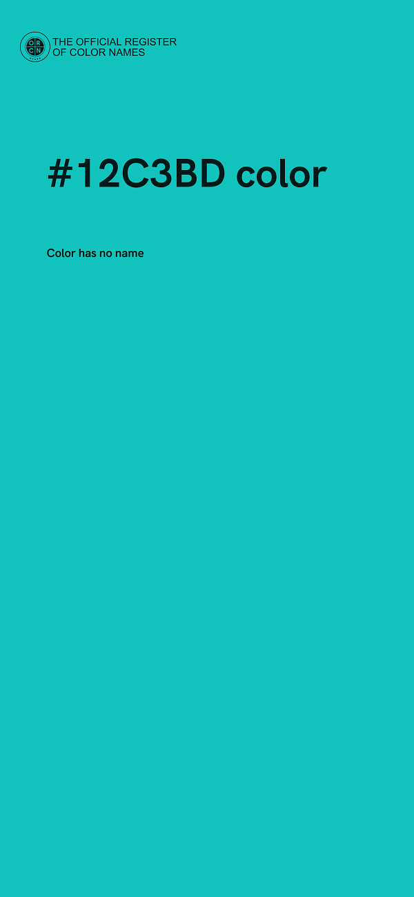 #12C3BD color image