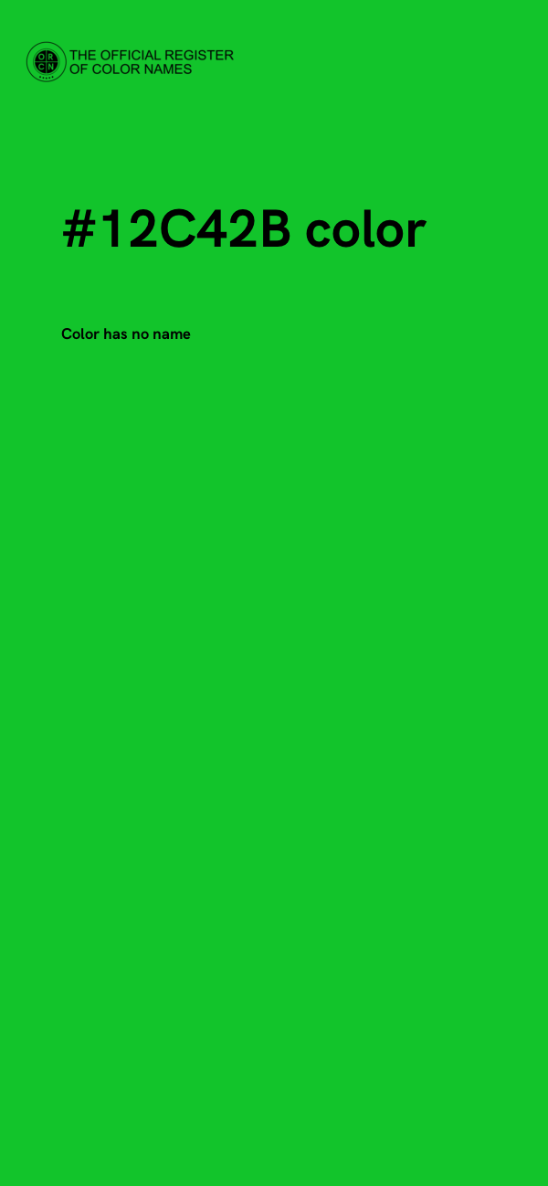 #12C42B color image