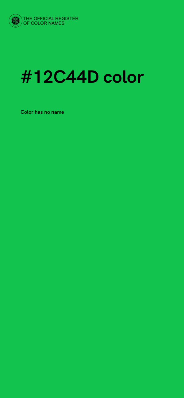 #12C44D color image