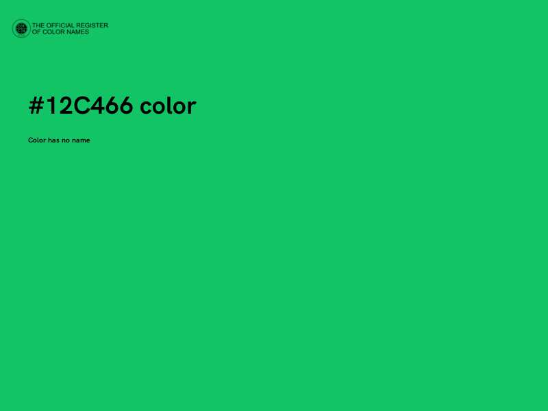 #12C466 color image
