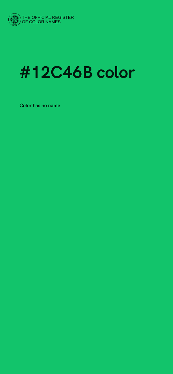 #12C46B color image