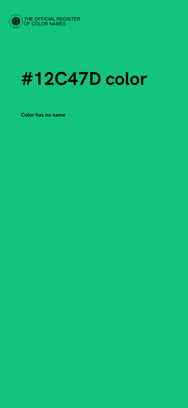 #12C47D color image