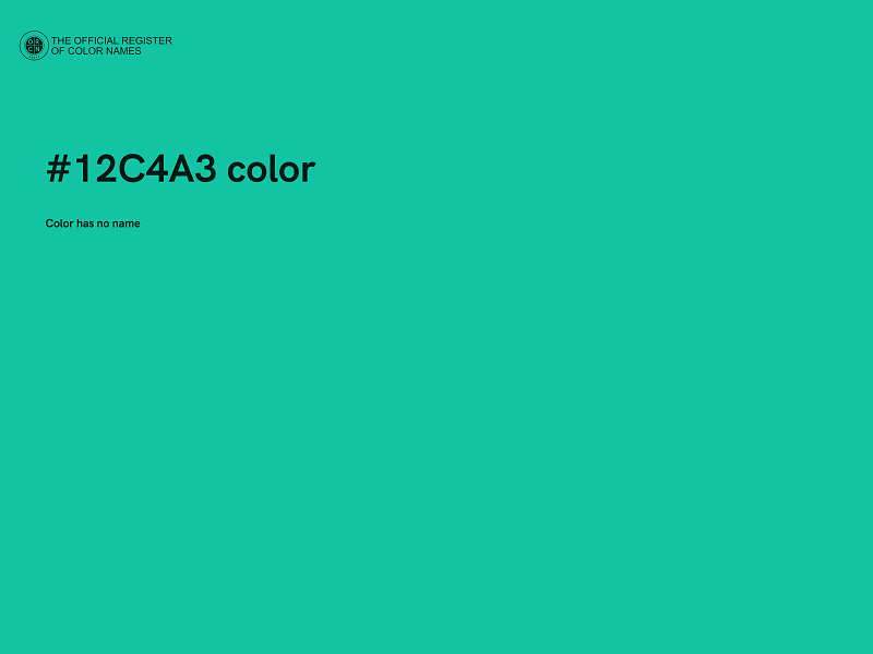 #12C4A3 color image