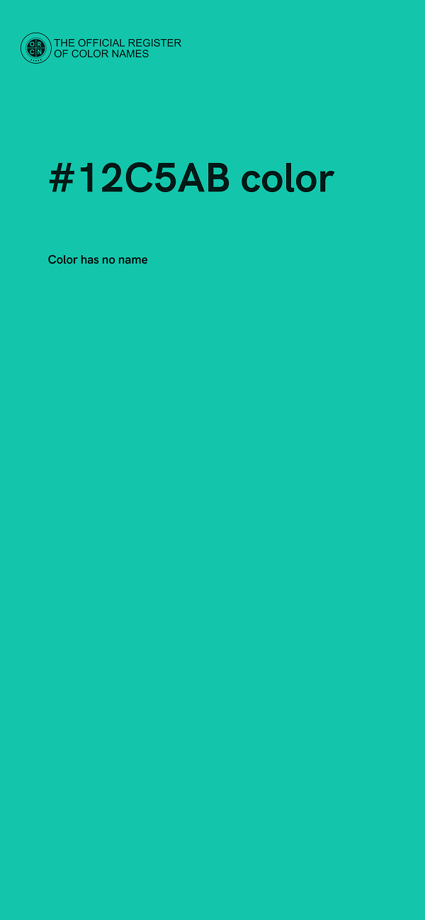 #12C5AB color image