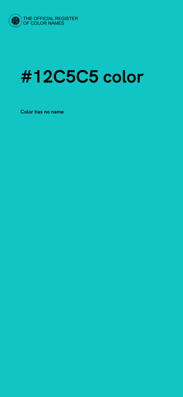#12C5C5 color image