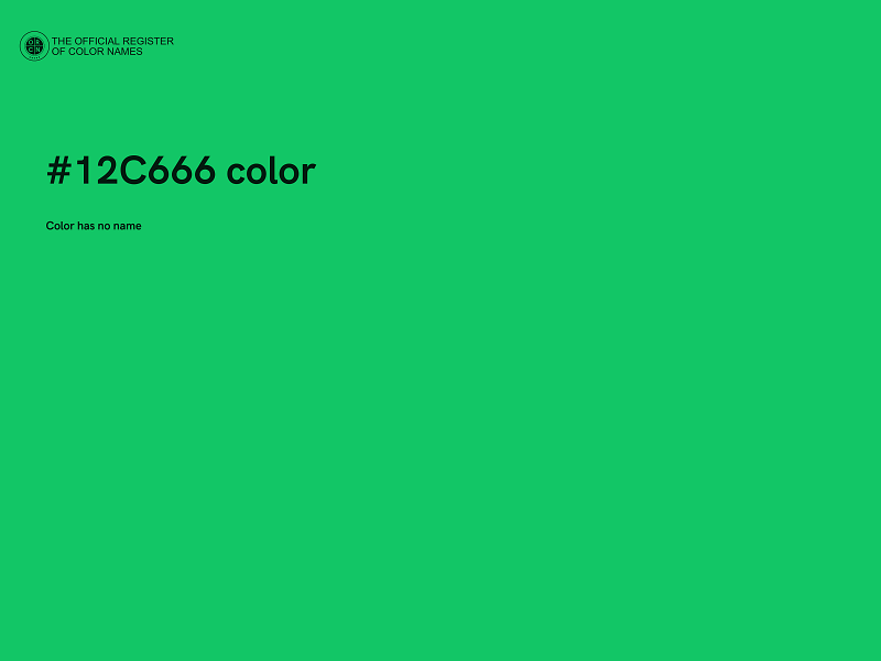 #12C666 color image