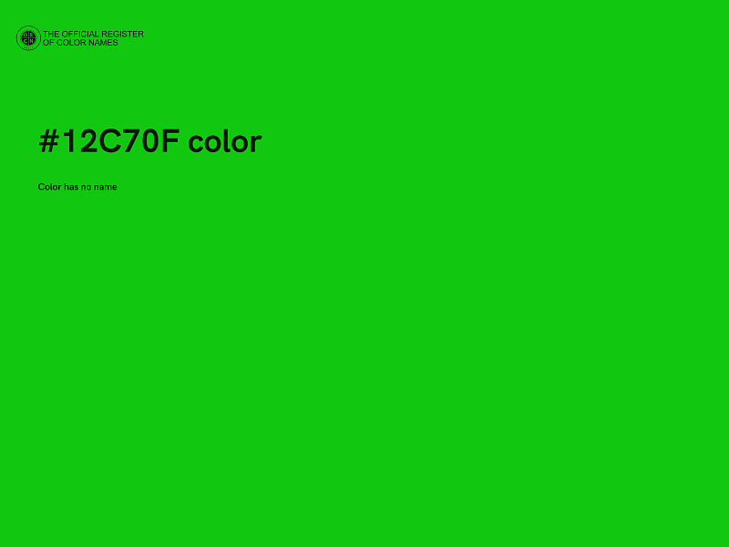 #12C70F color image