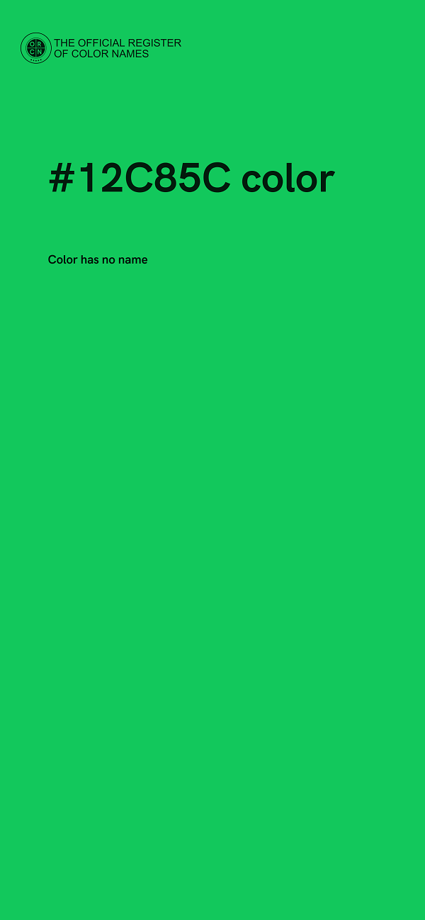 #12C85C color image