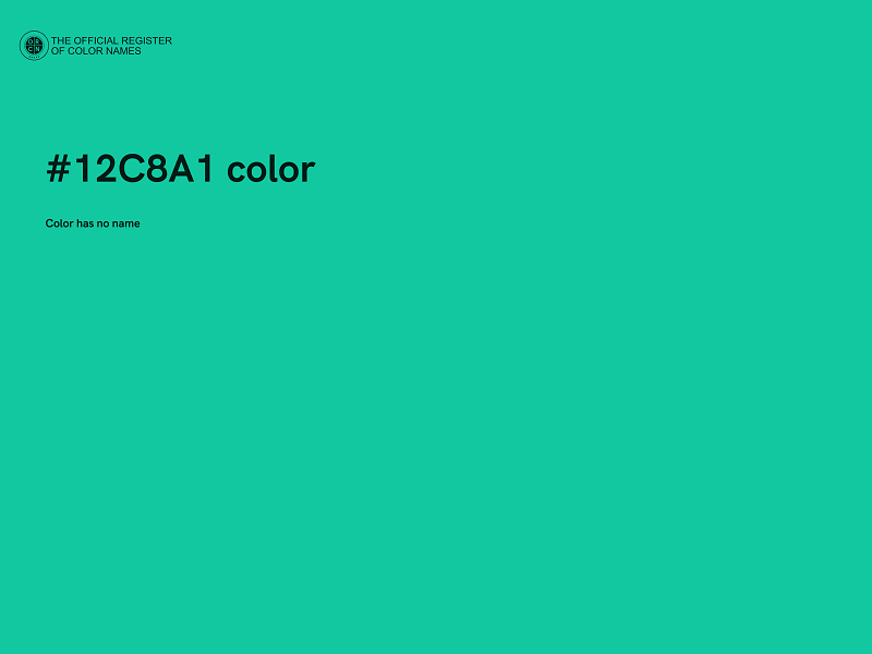 #12C8A1 color image