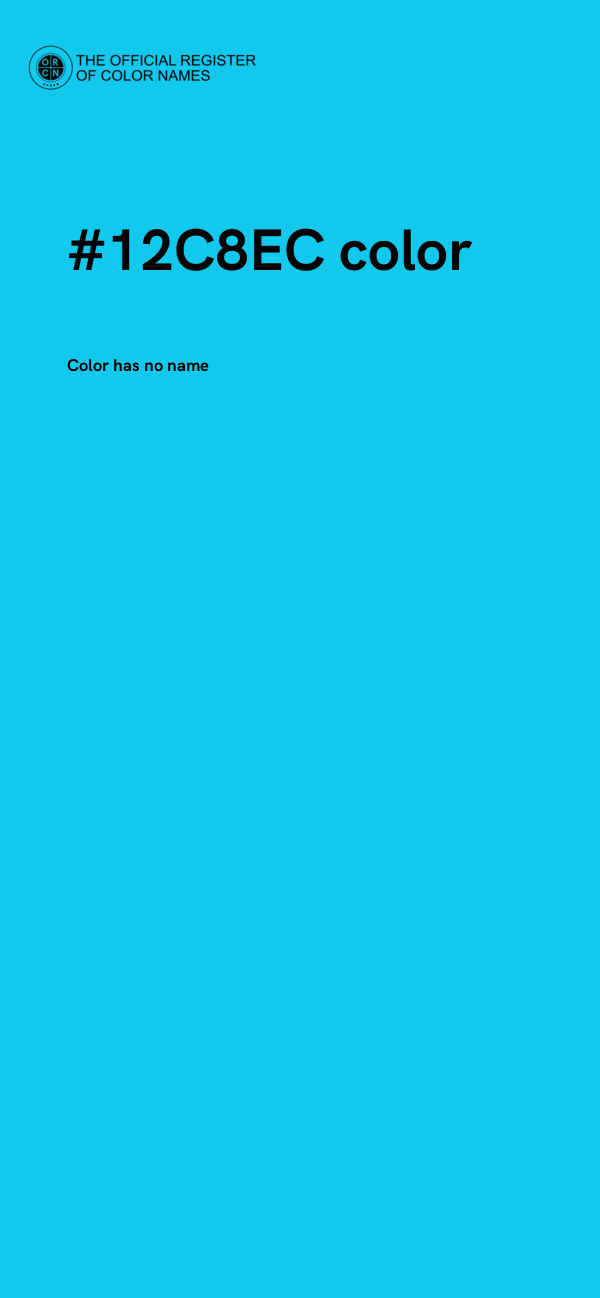 #12C8EC color image
