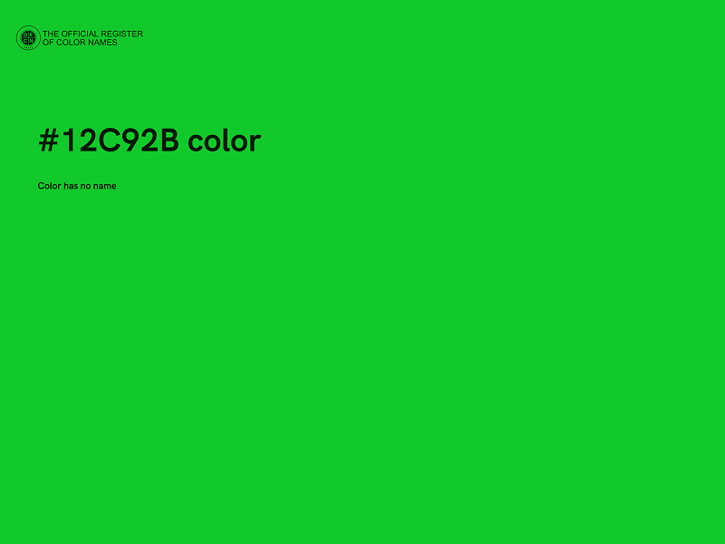 #12C92B color image