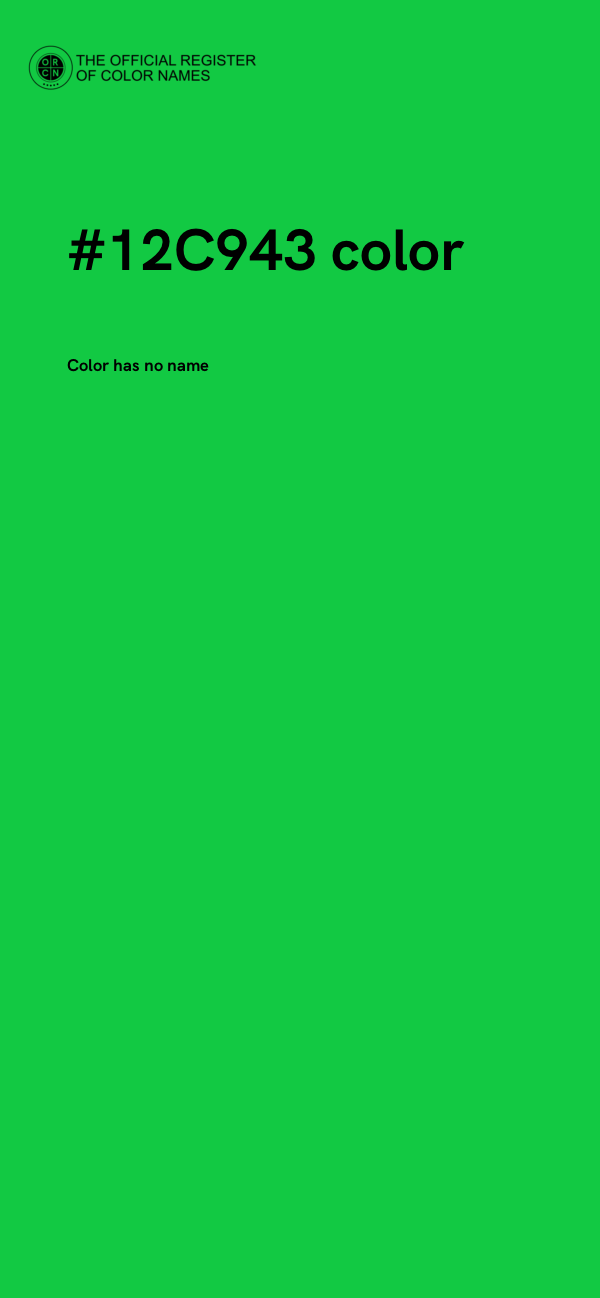 #12C943 color image