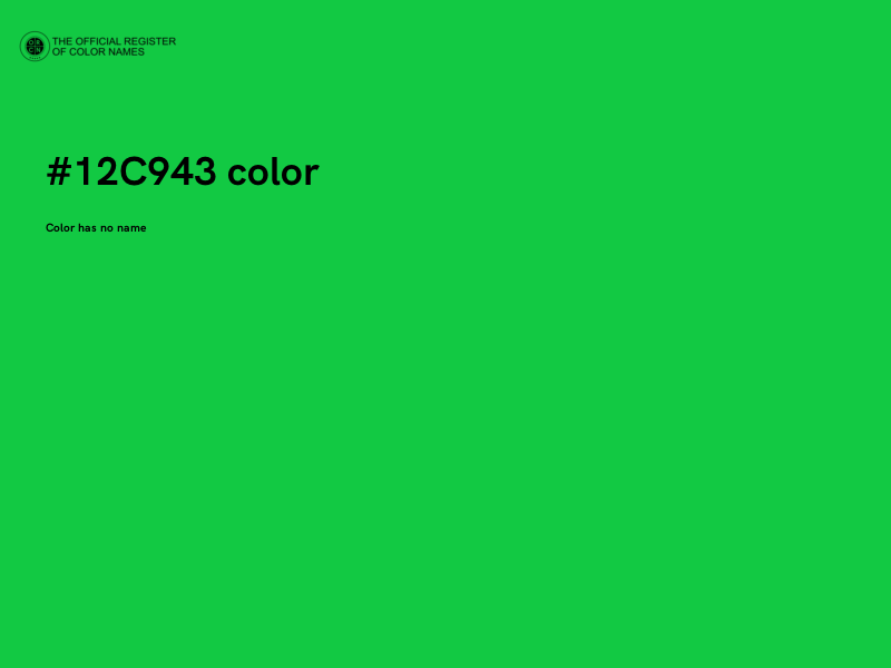 #12C943 color image