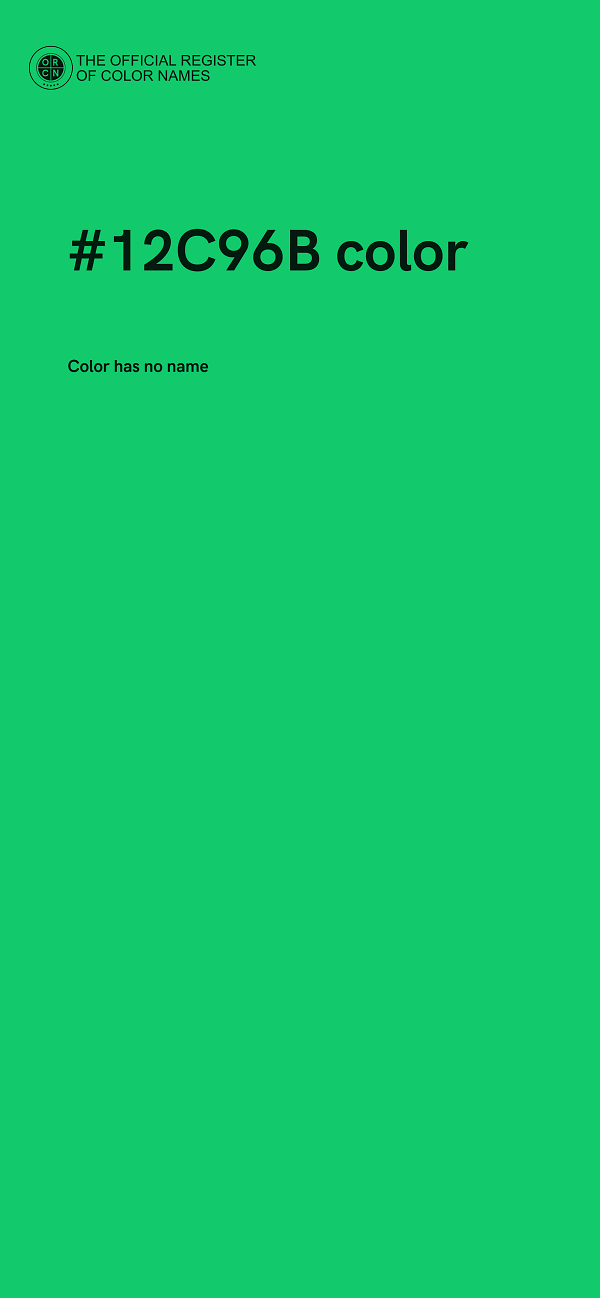 #12C96B color image