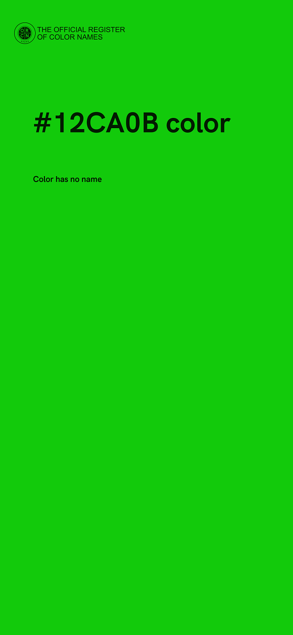 #12CA0B color image