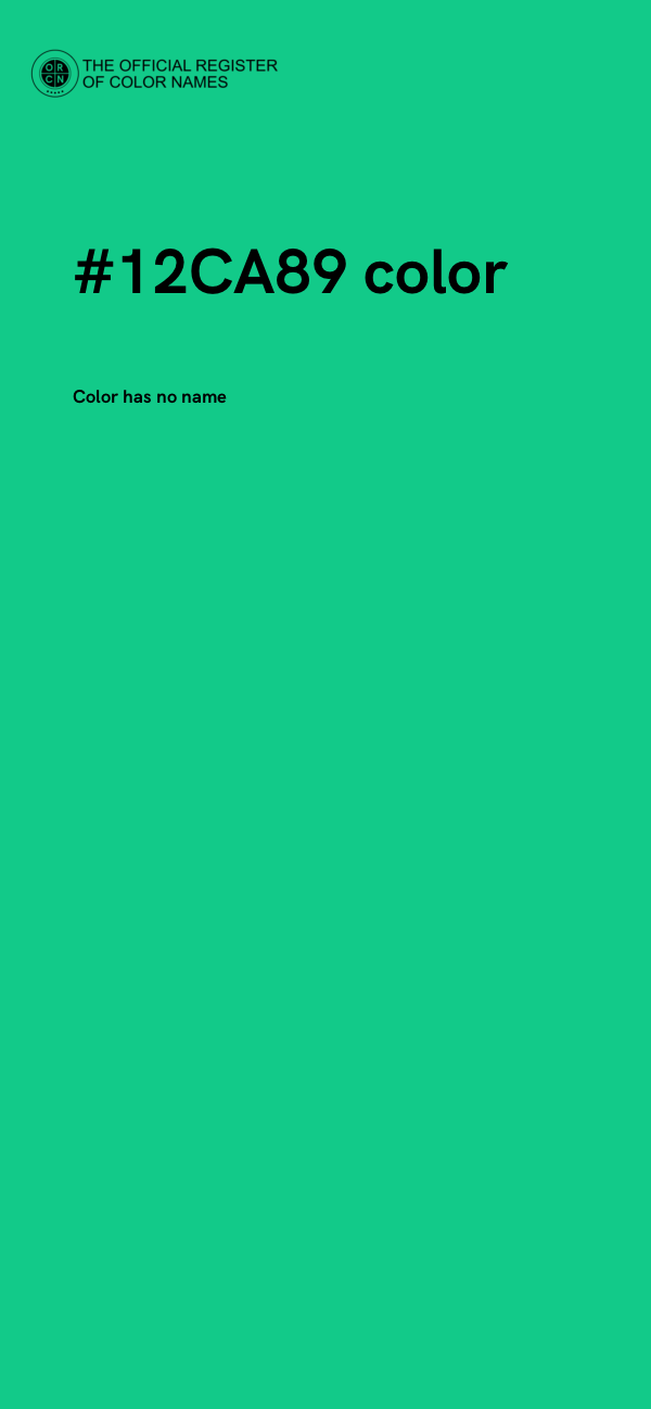 #12CA89 color image