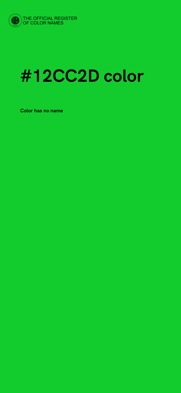 #12CC2D color image