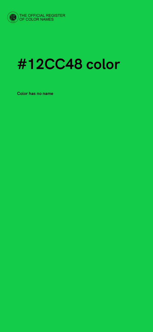 #12CC48 color image