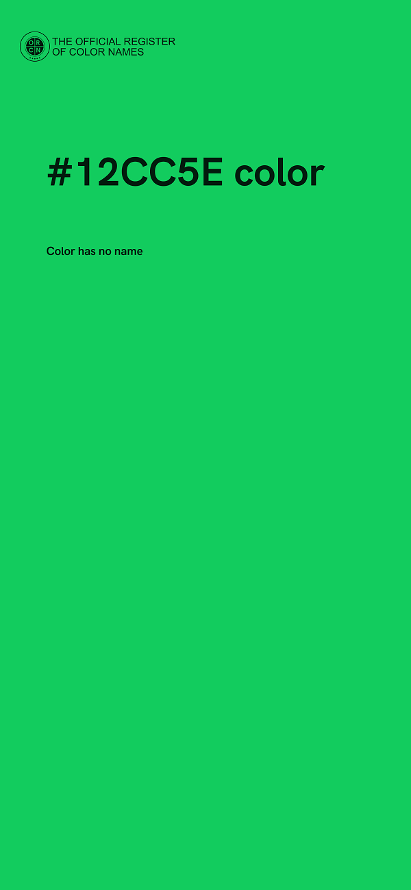 #12CC5E color image
