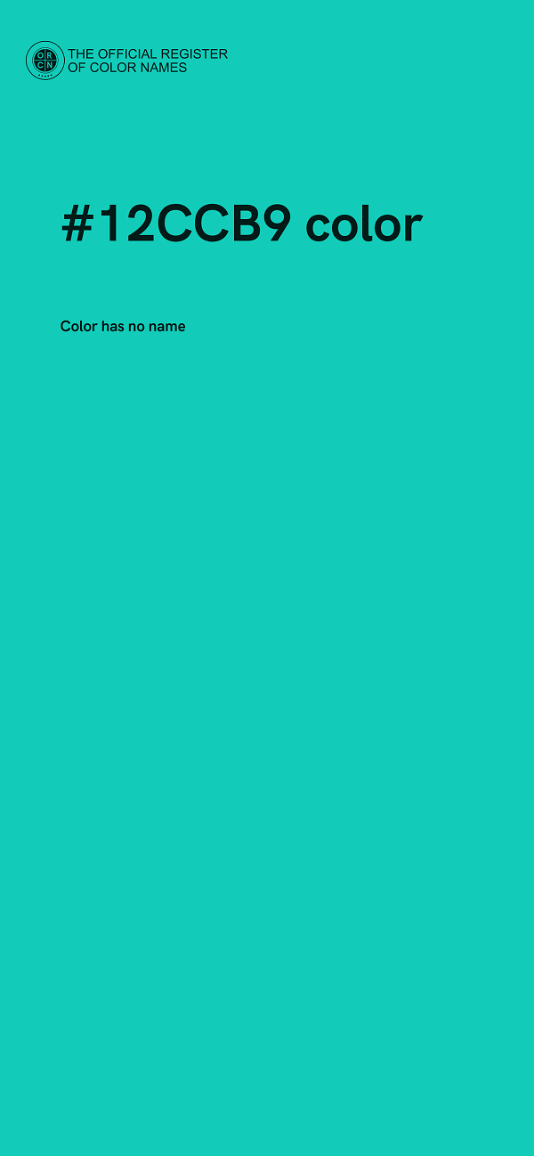 #12CCB9 color image