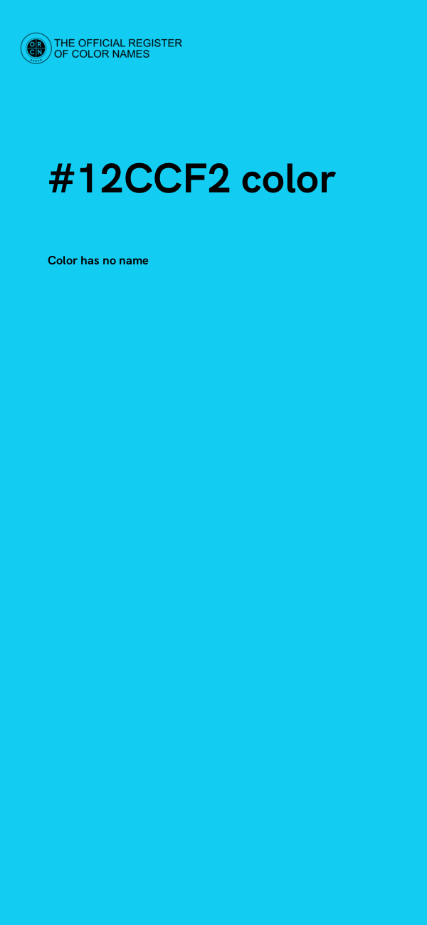 #12CCF2 color image