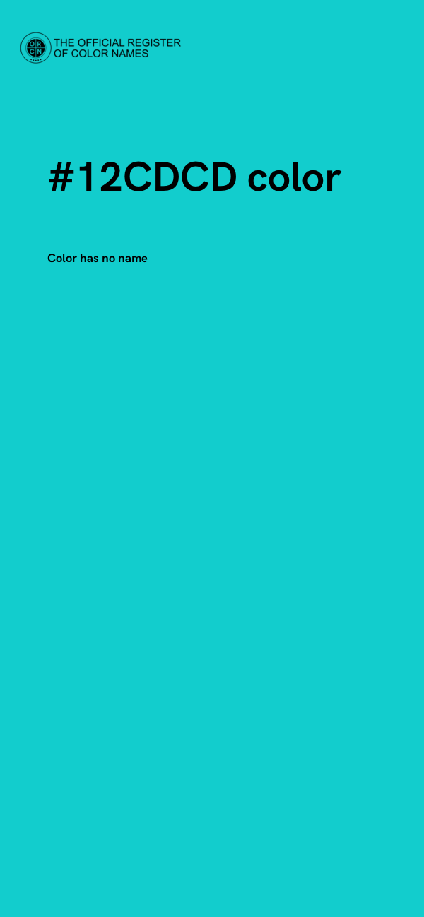 #12CDCD color image